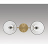 Потолочная люстра LUMION VIVIAN COMFI LN25 8188/2C E14 2*40W 220V латунь/прозрачный, металл/стекло