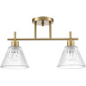Потолочная люстра LUMION VIVIAN COMFI LN25 8188/2C E14 2*40W 220V латунь/прозрачный, металл/стекло