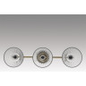 Потолочная люстра LUMION VIVIAN COMFI LN258188/3C E14 3*40W 220V латунь/прозрачный, металл/стекло