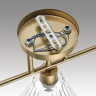 Потолочная люстра LUMION VIVIAN COMFI LN258188/3C E14 3*40W 220V латунь/прозрачный, металл/стекло