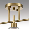 Потолочная люстра LUMION VIVIAN COMFI LN258188/3C E14 3*40W 220V латунь/прозрачный, металл/стекло