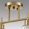 Потолочная люстра LUMION VIVIAN COMFI LN25 8188/4C E14 4*40W 220V латунь/прозрачный, металл/стекло