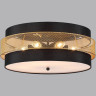 Потолочный светильник LUMION ANIMAISA 8003/6C MODERNI LN24 Е27 6*60W 220V черный/черный, золотой металл/металл, текстиль