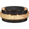 Потолочный светильник LUMION ANIMAISA 8003/6C MODERNI LN24 Е27 6*60W 220V черный/черный, золотой металл/металл, текстиль