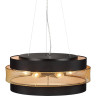 Потолочный светильник LUMION ANIMAISA 8003/6C MODERNI LN24 Е27 6*60W 220V черный/черный, золотой металл/металл, текстиль