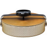 Потолочный светильник LUMION DRUMY 6597/40L LEDIO LN24 LED 40W 4000К 220V черный, античная латунь/античная латунь металл/металл, стекло