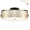 Потолочный светильник LUMION DRUMY 6597/40L LEDIO LN24 LED 40W 4000К 220V черный, античная латунь/античная латунь металл/металл, стекло