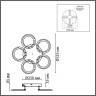 Потолочный светильник LUMION KALIFA 8027/55CL LEDIO LN25 с ПДУ LED 55W 3000-6000К 220V белый/белый, металл/акрил