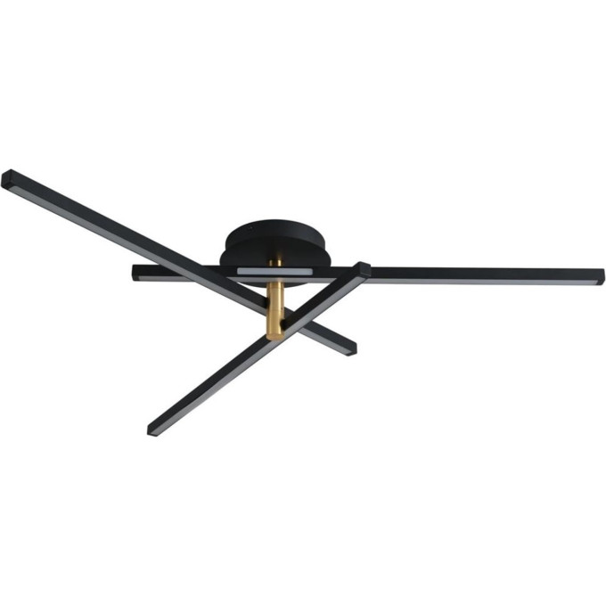 Потолочный светильник LUMION LEDIO PARKER 6547/56CL LN23 025 LED 56W 4000K 2160Лм 220V чёрный золотой