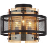 Потолочный светильник LUMION ZARINA 8007/3C MODERNI LN24 Е14 3*40W 220V черный/черный, золотой металл/металл, стекло