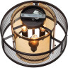 Потолочный светильник LUMION ZARINA 8007/3C MODERNI LN24 Е14 3*40W 220V черный/черный, золотой металл/металл, стекло