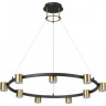 Светильник подвесной LUMION FLINT LEDIO 6532/58L LN23 029 LED 58W 3000-6000K 2224Лм 220V чёрный, латунь