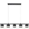Светильник подвесной LUMION LANIKA 8240/5 COMFI LN25 LED GX53 5*7W 220V черный, металл/акрил