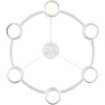 Светильник подвесной LUMION LUAZANA 8254/6 COMFI LN25 LED GX53 6*7W 220V белый, металл