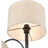 Торшер LUMION KAYA 8042/2F MODERNI LN25 Е27 1*60W + Е14 1*40W 220V черный/бежевый, металл/текстиль