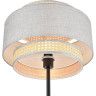 Торшер LUMION LAUNA 8043/1F MODERNI LN25 Е27 1*60W 220V черный/серый/бежевый, металл/текстиль/ротанг