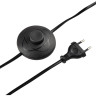 Торшер LUMION LAUNA 8043/1F MODERNI LN25 Е27 1*60W 220V черный/серый/бежевый, металл/текстиль/ротанг