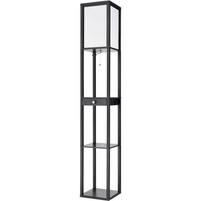 Торшер LUMION PRACTIC 8092/1F COMFI LN25 Е27 1*60W 220V черный/белый, дерево/текстиль