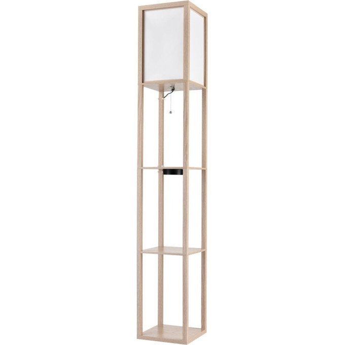 Торшер LUMION PRACTIC 8091/1F COMFI LN25 Е27 1*60W 220V дерево/белый, дерево/текстиль