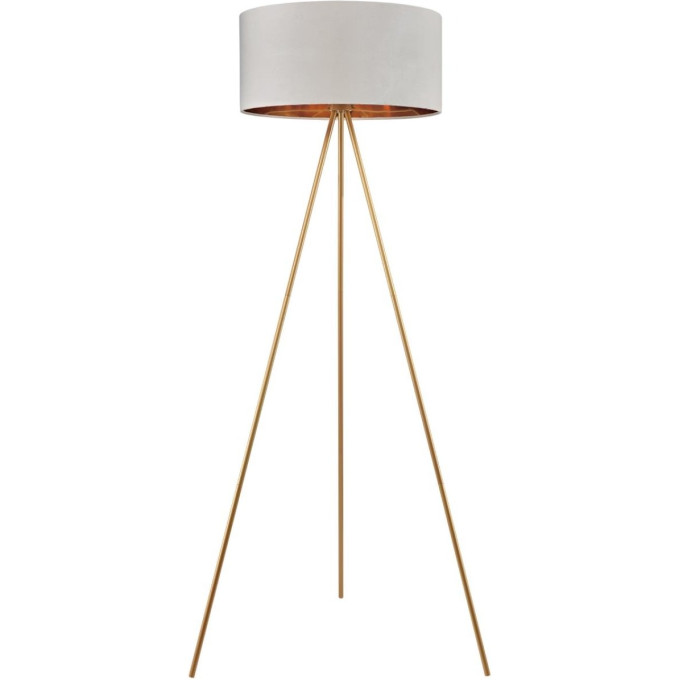 Торшер LUMION TAPIOKA 8077/1F NEOCLASSI LN25 368 E27 1*60W 220V золото/белый, металл/текстиль